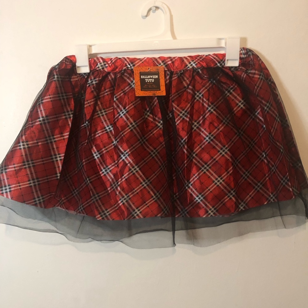 Plaid tutu NWT